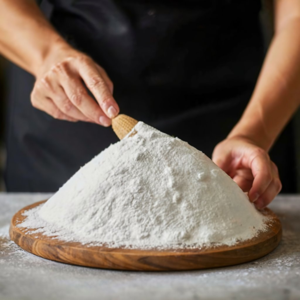 pastry chef uses mais starch